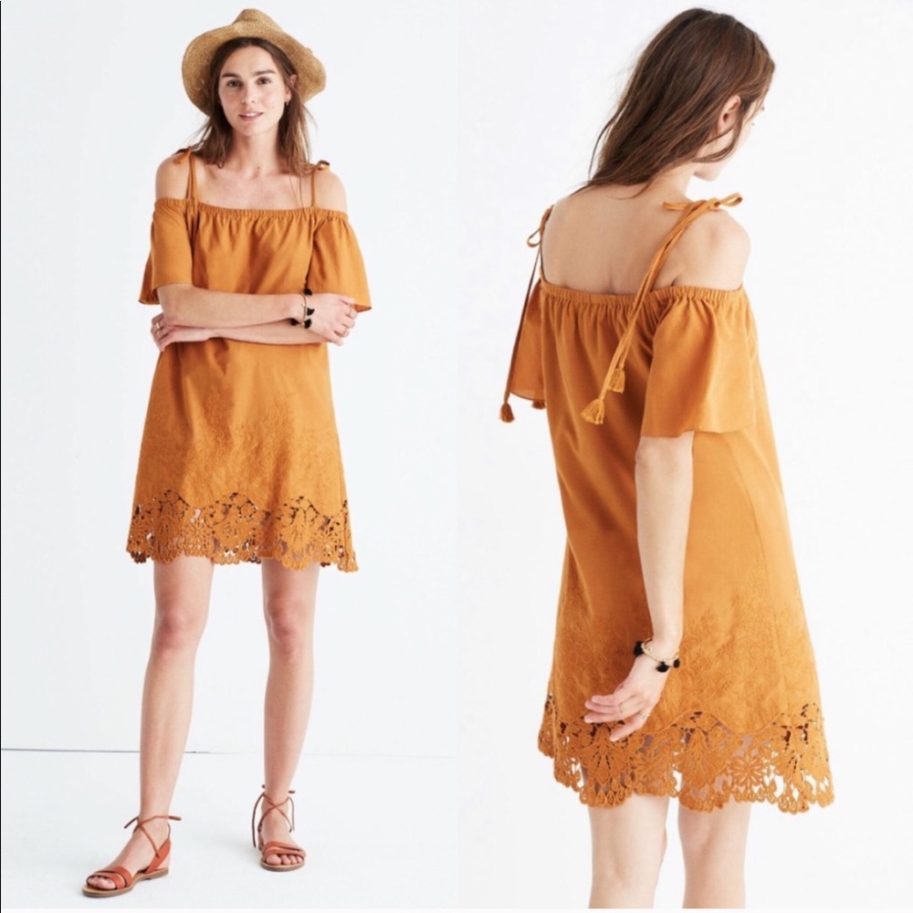 NWT,Perfect summer Off-the-Shoulder Madewell dress